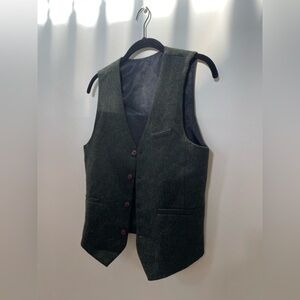 Green Wool Vest